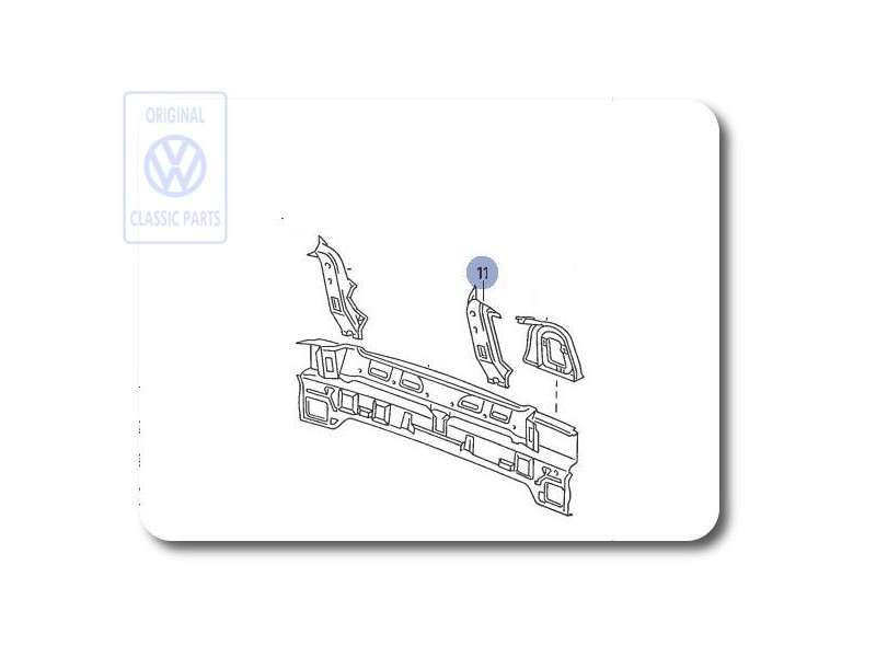 Genuine VW Reinforcement For Tail Light Cut-Out - 535813341