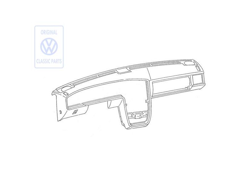 Genuine VW Dashboard Black - 535857003H 4FB