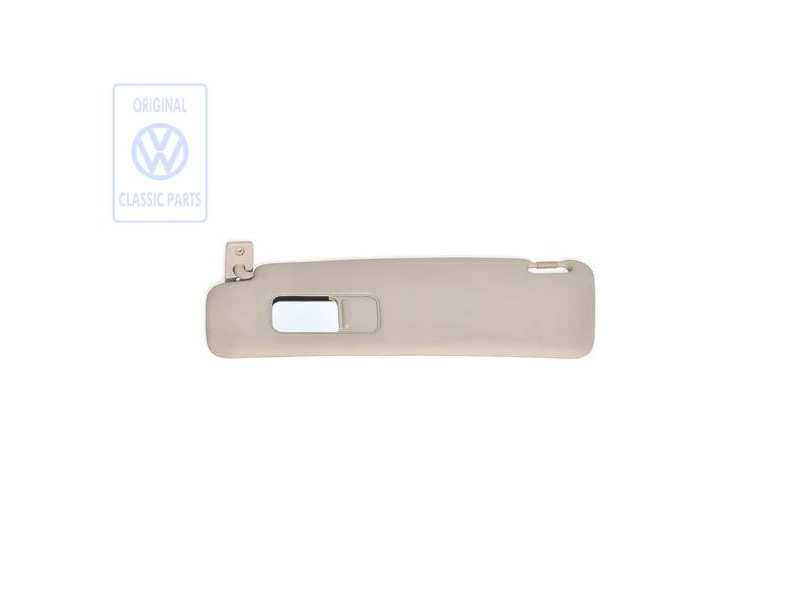 Genuine VW Sun Visor With Mirror And Cover Light Beige - 535857551 8YJ