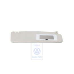 Genuine VW Sun Visor With Illuminated Mirror Pastel Grey - 535857552 6FD