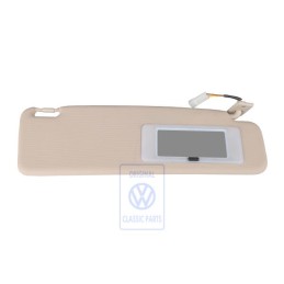 Genuine VW Sun Visor With Illuminated Mirror Light Beige - 535857552 8YJ
