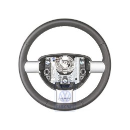 Genuine VW Steering Wheel Leather Satin Black - 1C0419091DNOBC