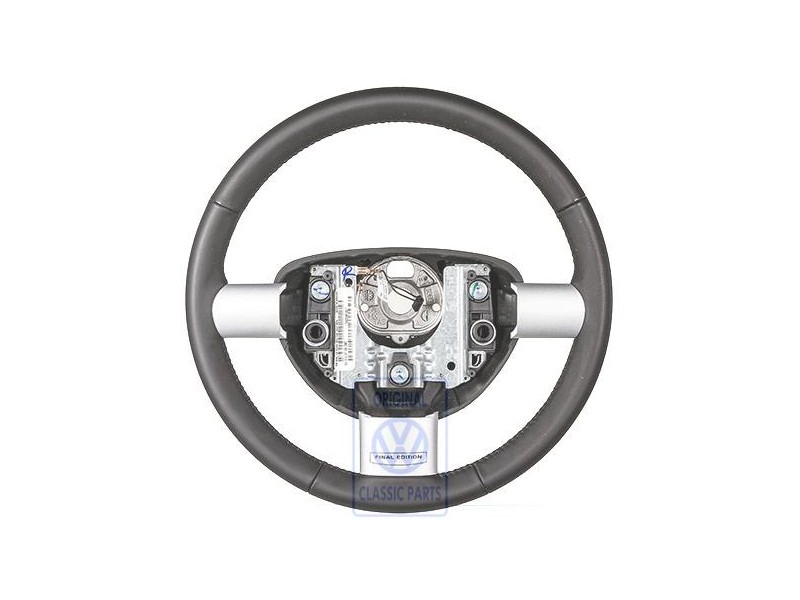 Genuine VW Steering Wheel Leather Satin Black - 1C0419091DNOBC