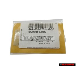 Genuine VW Rear Boot Badge Emblem TDI Chrome Red - 3AA853675H GQF