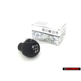 Genuine VW Gearstick Knob (Leather) Black - 443711141C 1BX