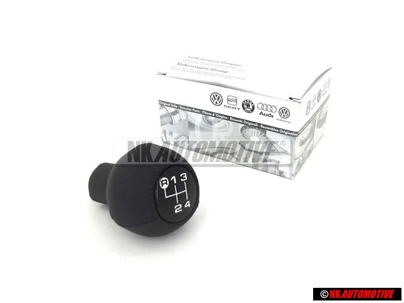 Genuine VW Gearstick Knob (Leather) Black - 443711141C 1BX