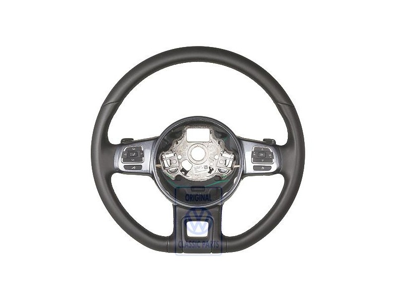 Genuine VW Steering Wheel Platinum-Grey Metallic - 5C0419091AND7X