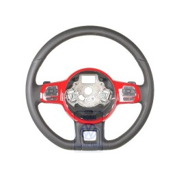 Genuine VW Steering Wheel Tornado Red - 5C0419091ANY3D