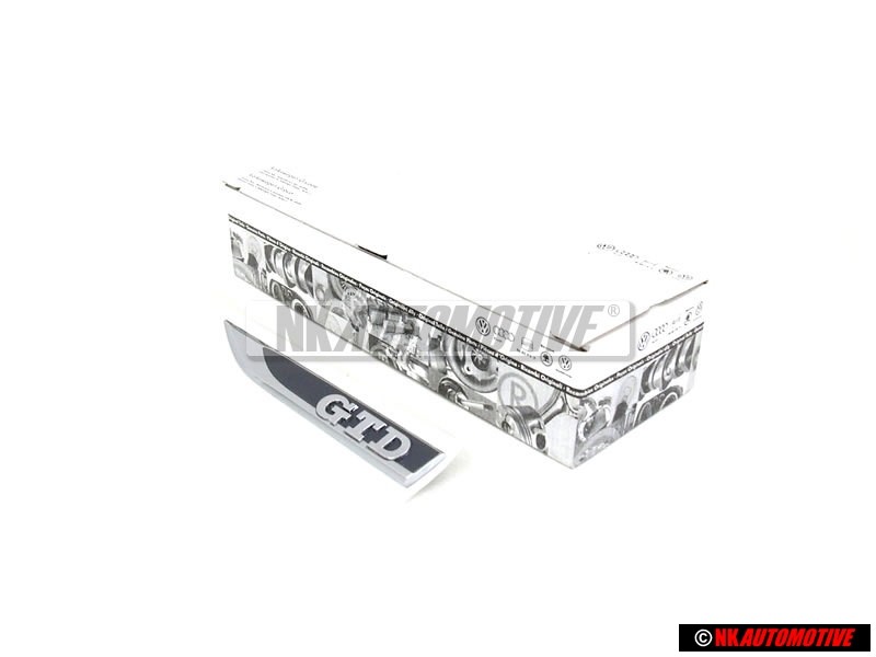 Genuine VW GTD Front Fender Badge Emblem Left - 5G0853688N CMT