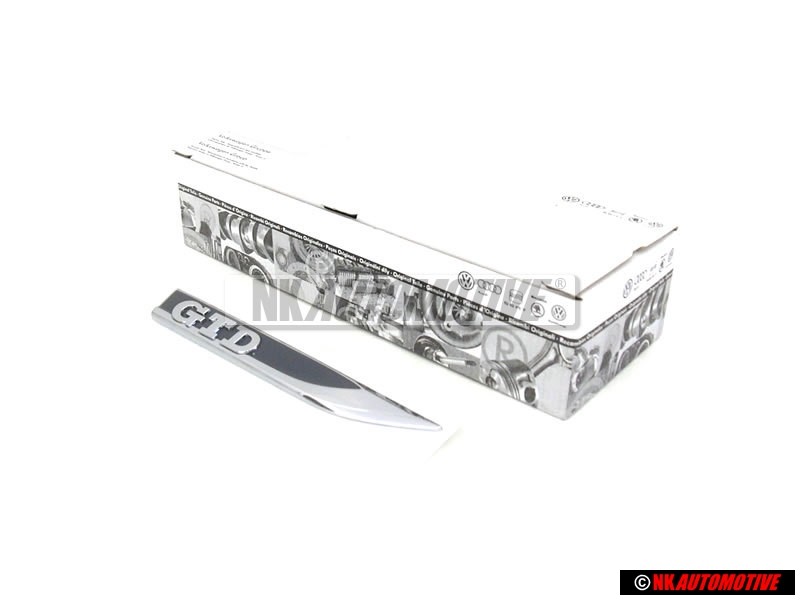 Genuine VW GTD Front Fender Badge Emblem Right - 5G0853688P CMT