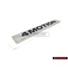 Genuine VW 4MOTION Rear Boot Trunk Badge Emblem Chrome - 5K0853675S FXC
