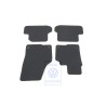 Genuine VW 1 Set Foot Mats Titanium Black/Orange - 5C2863011D KMX
