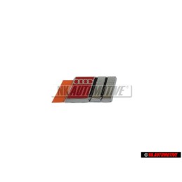 Genuine Audi S2 Steering Wheel Badge Emblem Chrome Red - 893419685