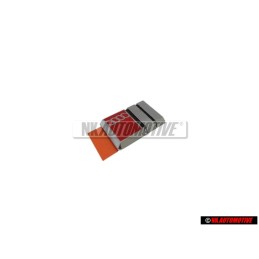 Genuine Audi S2 Steering Wheel Badge Emblem Chrome Red - 893419685