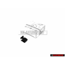 Genuine Audi CLIP Front Grill Badge Emblem Black - 8L0807180