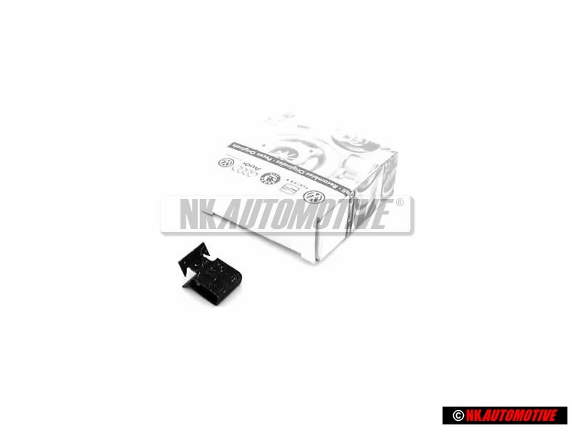 Genuine Audi CLIP Front Grill Badge Emblem Black - 8L0807180