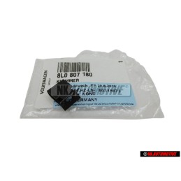 Genuine Audi CLIP Front Grill Badge Emblem Black - 8L0807180