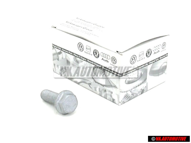 Genuine VW Front Brake Caliper Carrier Self Locking Bolt - N 90708504