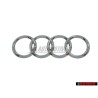 Genuine Audi Rings Rear Boot Badge Emblem Chrome - 4B9853742 2ZZ