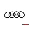 Genuine Audi Rings Front Grill Badge Emblem Black Glossy - 4K8853605 T94