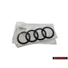 Genuine Audi Rings Rear Boot Badge Emblem Black Glossy - 4H0853742H T94