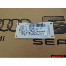Genuine Audi 3.7 Rear Boot Badge Emblem Chrome - 4B0853743M 2ZZ