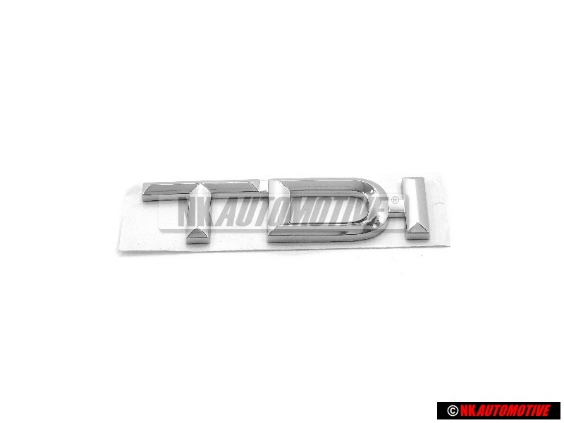 Genuine Audi TDI Rear Boot Badge Emblem Chrome - 8A0853737A 2ZZ