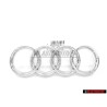Genuine Audi Rings Front Grill Badge Emblem Chrome - 4E0853605AA2ZZ