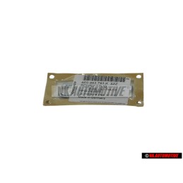 Genuine Audi 3.7 Rear Boot Badge Emblem Chrome - 4E0853743K 2ZZ