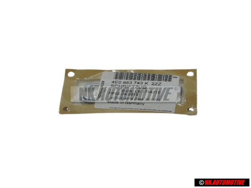 Genuine Audi 3.7 Rear Boot Badge Emblem Chrome - 4E0853743K 2ZZ