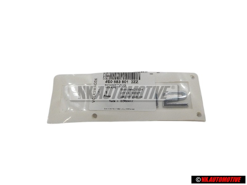 Genuine Audi W12 Rear Boot Badge Emblem Chrome - 4E0853601 2ZZ