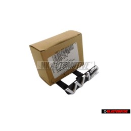 Genuine Audi W12 Front Grill Badge Emblem Chrome - 4H0853738 T94
