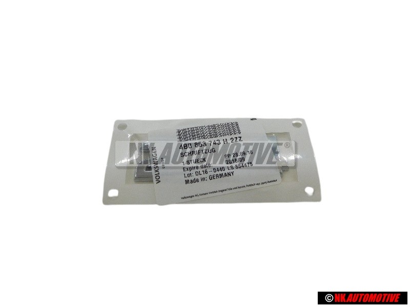 Genuine Audi 2.4 Rear Boot Badge Emblem Chrome - 4B0853743H 2ZZ