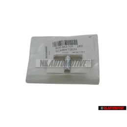 Genuine Audi T Rear Boot Badge Emblem Chrome - 8D0853737 2ZZ