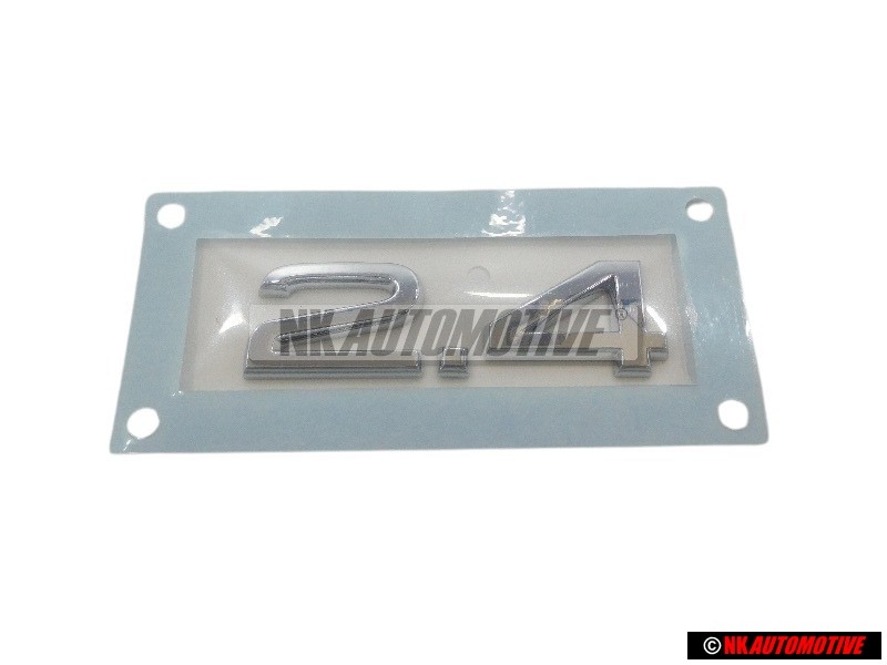 Genuine Audi 2.4 Rear Boot Badge Emblem Chrome - 8H0853743E 2ZZ