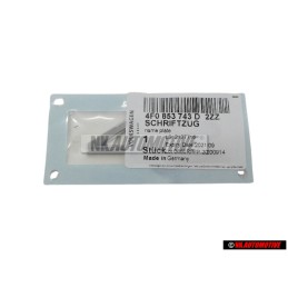 Genuine Audi 4.2 Rear Boot Badge Emblem Chrome - 4F0853743D 2ZZ