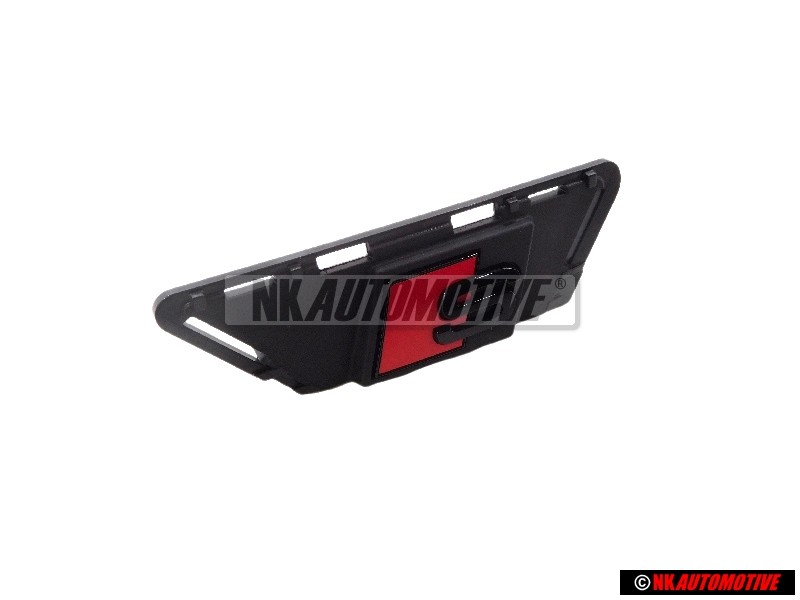 Genuine Audi S6 Front Grill Badge Emblem Black Red - 4K0853736G T94