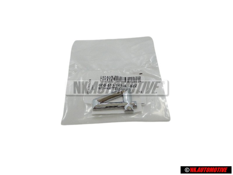 Genuine Audi Rear Boot Badge Emblem Chrome - 8D5853741A 2ZZ