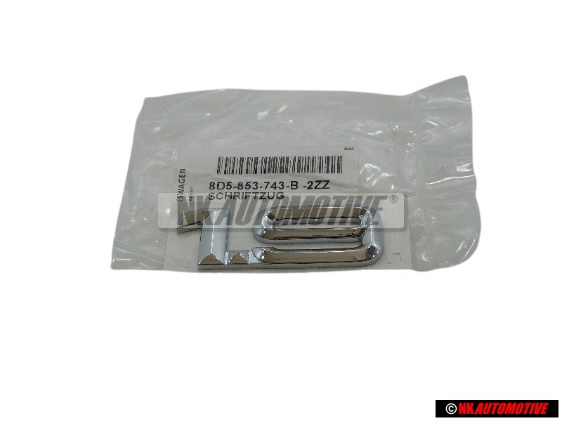 Genuine Audi 1.9 Rear Boot Badge Emblem Chrome - 8D5853743B 2ZZ