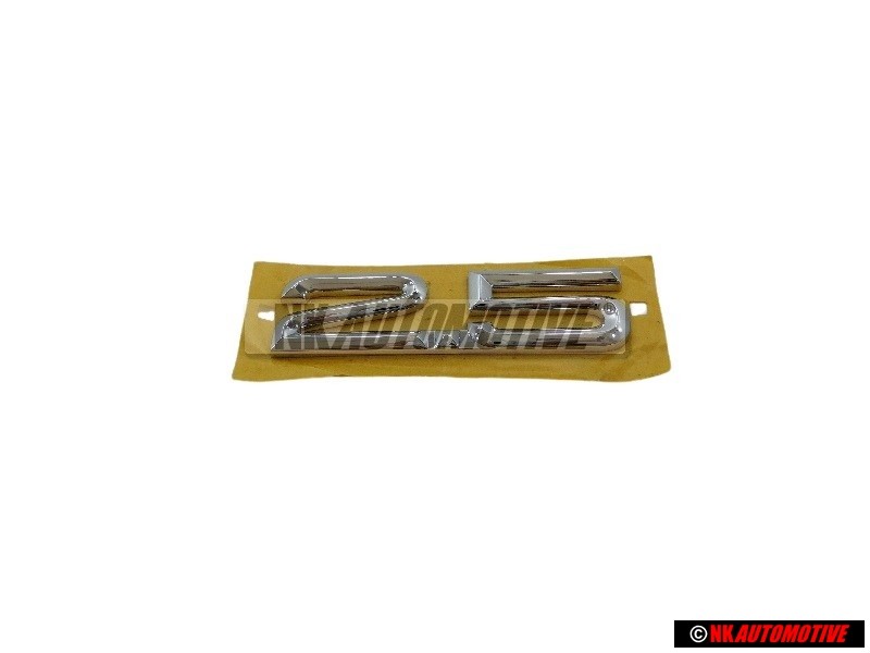 Genuine Audi 2.5 Rear Boot Badge Emblem Chrome - 8D5853743D 2ZZ