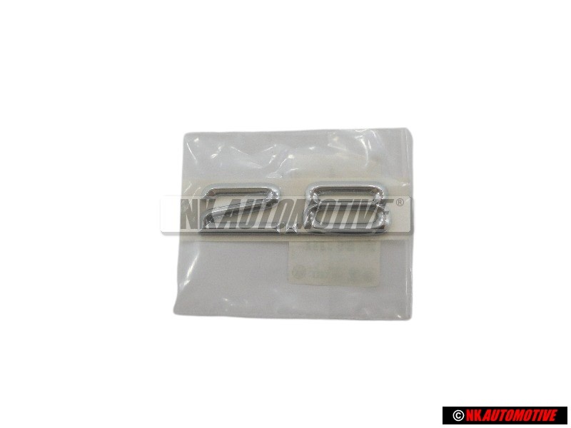Genuine Audi 2.8 Rear Boot Badge Emblem Chrome - 8D5853743E 2ZZ
