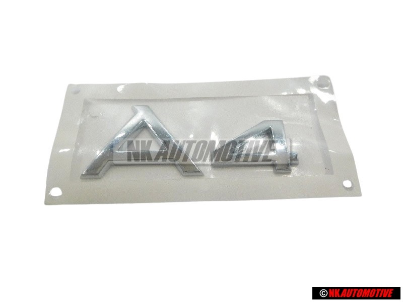 Genuine Audi A4 Rear Boot Badge Emblem Chrome - 8E0853741 2ZZ
