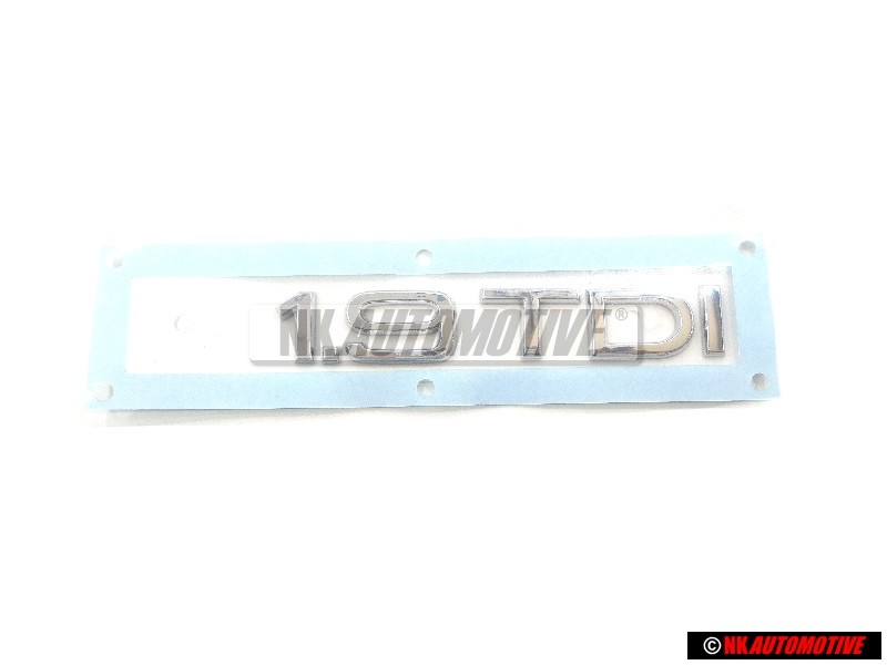 Genuine Audi 1.9 TDI Rear Boot Badge Emblem Chrome - 8H0853743D 2ZZ
