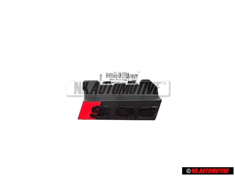 Genuine Audi SQ5 Front Grill Badge Emblem Black Red - 80A853736E T94