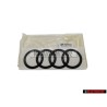 Genuine Audi Rings Rear Boot Badge Emblem Black Glossy - 8Y5853742A T94