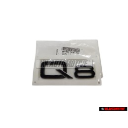 Genuine Audi Q8 Rear Boot Badge Emblem Black - 4M8853741B T94