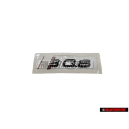 Genuine Audi SQ8 Rear Boot Badge Emblem Black Red - 4M8853735A T94