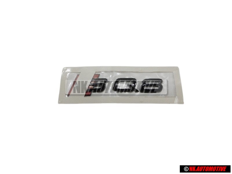 Genuine Audi SQ8 Rear Boot Badge Emblem Black Red - 4M8853735A T94