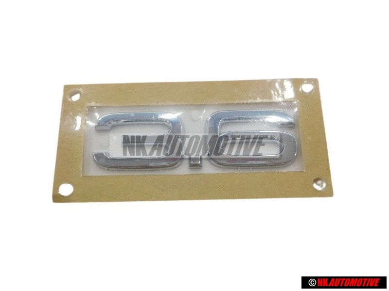 Genuine Audi 3.6 Rear Boot Badge Emblem Chrome - 4L0853743A 2ZZ