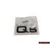 Genuine Audi Q5 Rear Boot Badge Emblem Black - 8R0853741A T94